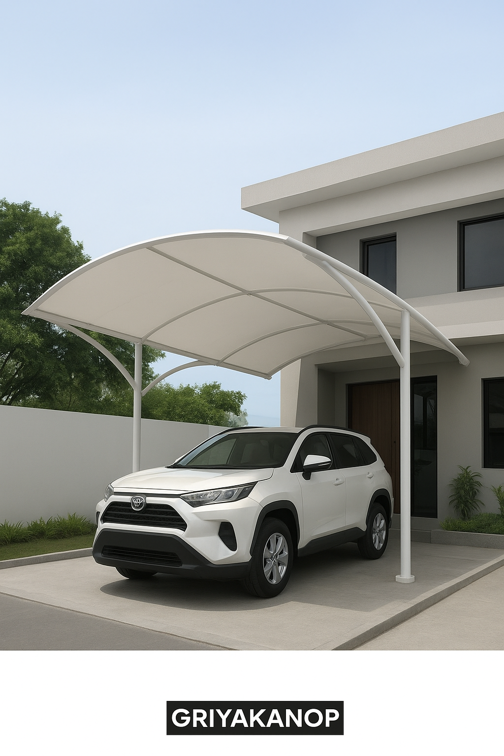 Kanopi Membrane Carport Rumah Minimalis