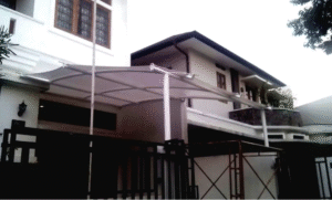 atap membrane rumah minimalis